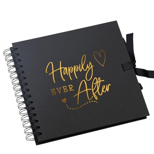 Image of Happily Ever After Multiple Colours Love Scrapbook Photo album or Guest Book Foil Print