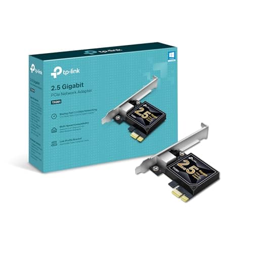 Image of TP-Link 2.5GB PCIe Network Card (TX201) – PCIe to 2.5 Gigabit Ethernet Network Adapter, Supports Windows 11/10/8.1/8/7, Win Server 2022/2019/2016, Linux