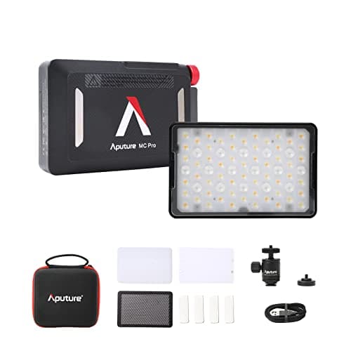 Image of Aputure MC Pro RGBWW Mini Pocket Video Light Optical Lens Design Portable Photography Light 2000K-10000K IP65 Waterproof Atmosphere Light Support APP DMX CRMX Control