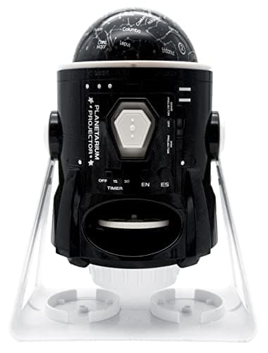 Image of LEXIBOOK, Speaking 2-in-1 Constellations and Images Planetarium Projector, bilingual Spanish-English, 24 images to discover space, 2 constellation domes, STEM, Black/White, NLJ181i2