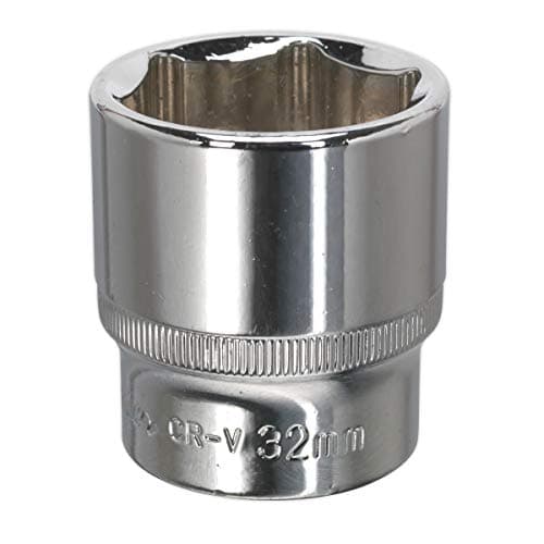 Image of Sealey Sp1232 Walldrive Socket 32Mm 1/2Sq Drive Fully Polished