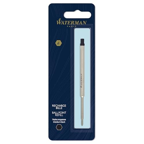 Image of Waterman Ballpoint Pen Refill | Medium Point | Black Ink | 1 Count