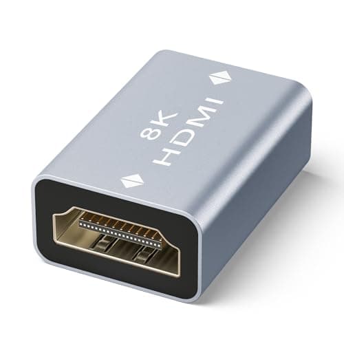 Image of VCELINK 8K HDMI Coupler, 2.1 Female to Female Adapter Extender Gold Plated HDMI Connector Support 8K/4K@60Hz UHD, 7680 * 4320 Resolution, 3D, HDR, ARC for Laptop, PC, Monitor, Roku TV, 1 Pack