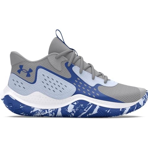 Image of Under Armour Unisex Ua Jet '23 Basketball Shoe, Mod Gray Nimbus Blue Tech Blue, 9 UK