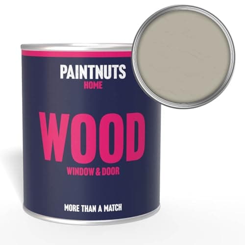 Image of Paintnuts Wood Window & Door Paint - RAL-7032 - PEBBLE GREY Matt 250ml Tin