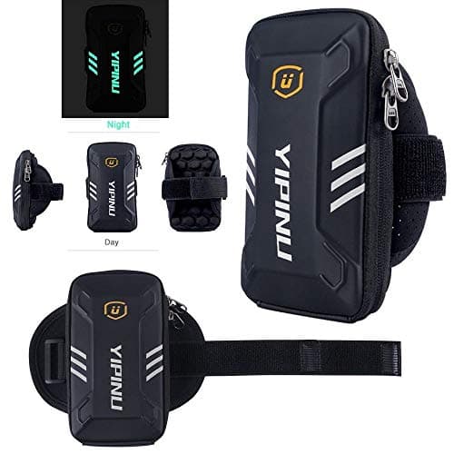 Image of DFV mobile - Waterproof Reflective Armband Case with 2 Compartments Sport Running Walking Cycling Gym for Alcatel OT-300 - Black