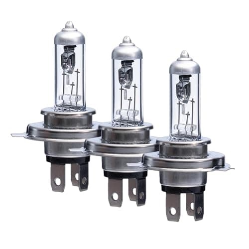Image of Netagon 3 X H4 (472) Pure Light Halogen Headlight Bulbs, 12 V 55 W, Original Quality - Socket Type P43t - Pack of 2 Replacement Car Light Bulbs