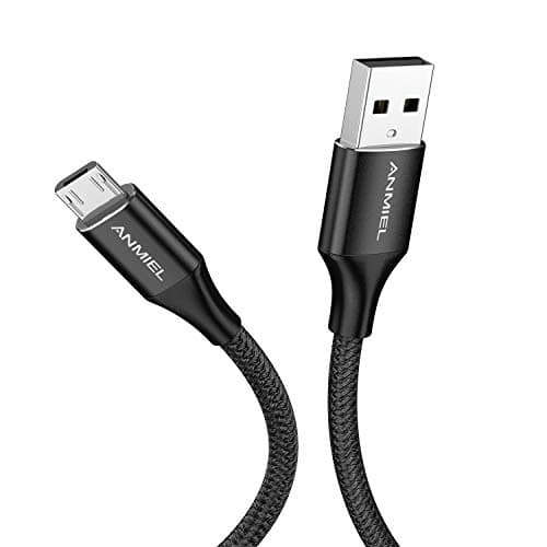 Image of ANMIEL Micro USB Cable 2M Android Charger Cable 2.4A Nylon Braided Fast Charging Cable for PS4, Samsung Galaxy S7 S6 S5 J7 J5 J6 J3, Note, LG, Nexus, Nokia, Xbox,HTC,Sony, Kindle Fire,and More