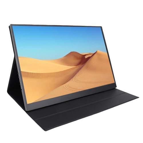 Image of VBESTLIFE 16in Computer Display, Portable 4K Ultra HD Monitor 60Hz Refresh Rate, Built in 2 Speakers Type C Mini HDMI, for PC Laptop Phone Gaming