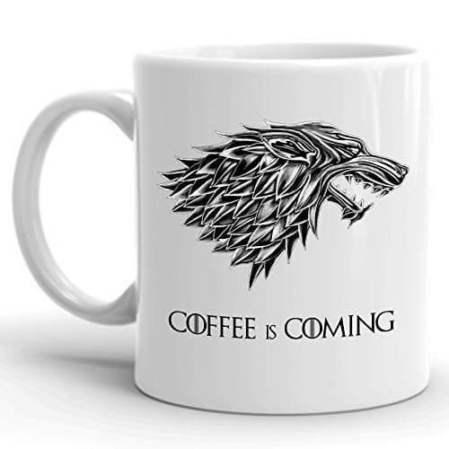 Image of CiderPressMugs® Game of Thrones Mug -Coffee is Coming - House Stark Shield Gifts for Women Men