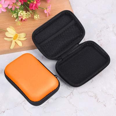 Image of Premium Quality Compact Digital Hard Camera Case hard case with foam Cover Bag Box Compatible for Sony, Cannon, Samsung, Fujifilm, Olympus, Panasonic, Kodak, Casio, Nikon Camera (Orange)