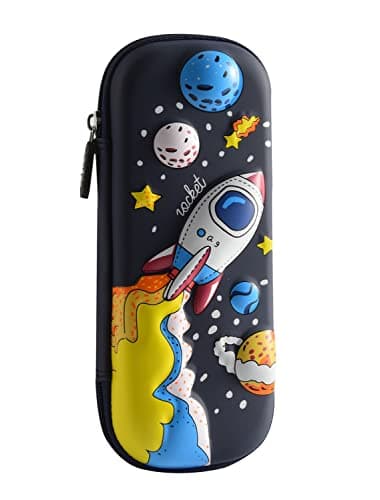 Image of Flyorigin 3D Pencil Case for Boys & Girls - Large Pencil & Pen Pouch - Storage Case