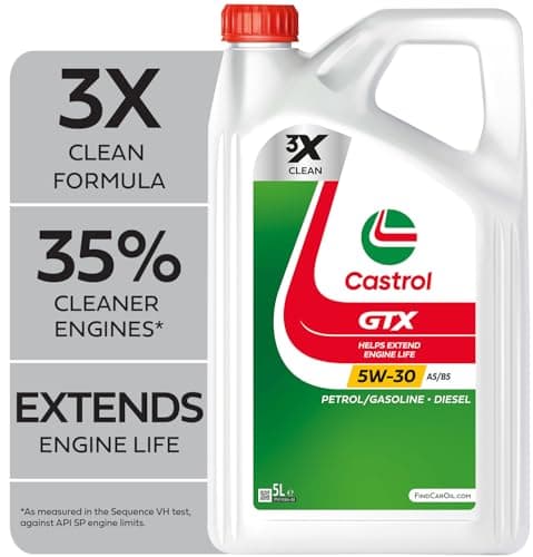 Image of Castrol GTX 5W-30 A5/B5 Engine Oil 5L, White