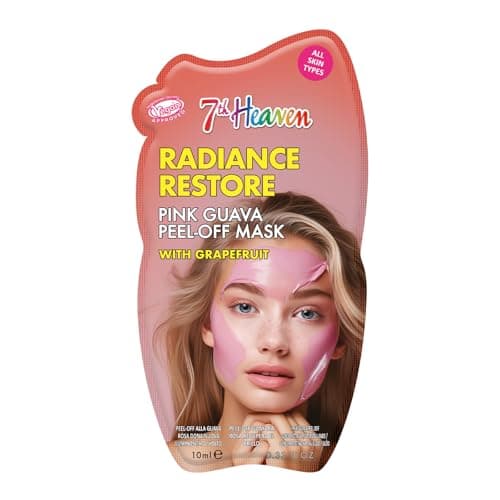 Image of 7th Heaven Pink Guava Peel Off Face Mask with Grapefruit, Radiance Restore Cleansing and Vegan Peel Off Mask - Genuine 7th Heaven Face Masks Skincare