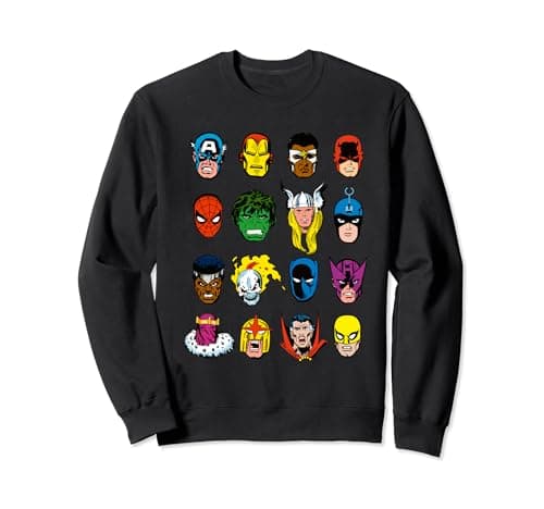Image of Marvel Comics Marvel Faces Sweatshirt