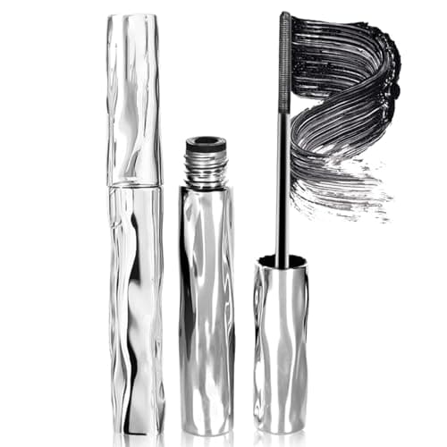 Image of Waterproof Tubing Mascara Black, Volumising & Lengthening Mascara for Sensitive Eyes and Older Women, Smudge Proof Fiber Mascara