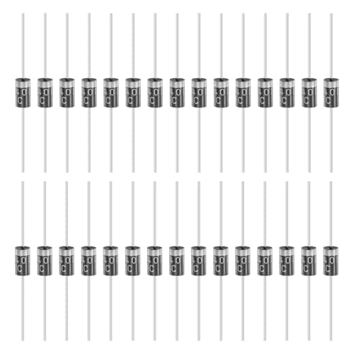 Image of sourcing map 30 Pcs 1N5401 Rectifier Diode, 3A 100V DO-27 Electronic Silicon Diodes for Charger Industrial Power Adapter Supply Inverter Switching Power Supply