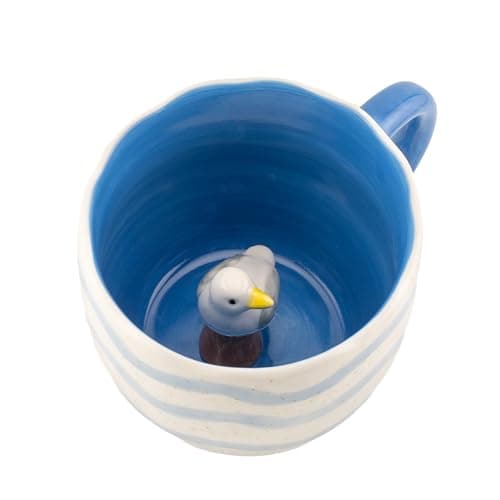 Image of Sass & Belle Surprise Seagull Mug – Playful Ceramic Coffee Cup with Hidden Animal, Fun Gift Idea for Mum, Coffee Mugs, Tea Cup, Novelty Mugs for Him and Her, Sass and Belle Mug