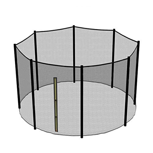 Image of Green Bay Replacement Safety Net Enclosure Surround Outside Netting Black (Net Only) - For 13FT Garden Trampoline With 8 Poles