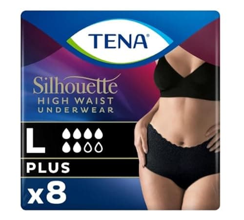 Image of TENA Silhouette Plus Black Large 8 x 4 Pack