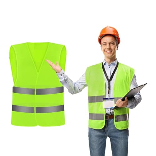 Image of Chyaya 1 Pack Hi Vis Vests,High Visibility Vest Car,Reflective High Vis Jackets,High Visibility Reflective Safety Vest Waistcoats Jacket For Traffic Work, Running
