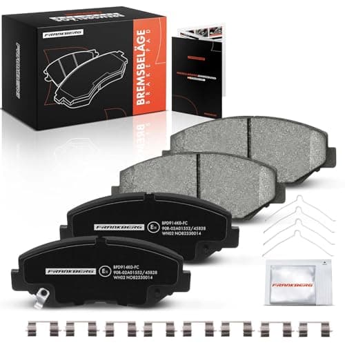 Image of Frankberg Brake Pad Set incl. 4x Pads Front Compatible with CR-V II RD Accord VII CL CN Civic X Saloon FC Accord VII Tourer CM CN Pilot Replace# 06450S9AE51