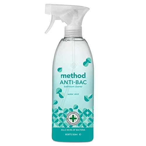 Image of Method Water Mint Anti-Bac Bathroom Cleaner, 828 ml (Pack of 8)