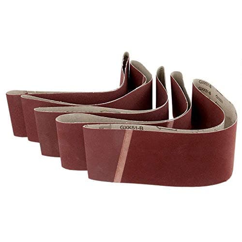 Image of 5Pcs Cloth Sanding Belts 75mm x 533mm Sanding Paper Sanding Belts Assortment 120 Grit