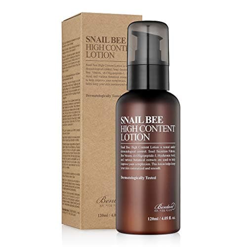 Image of BENTON Snail Bee High Content Lotion 120ml (4.05 fl. oz.) - Contains Snail Secretion Filtrate & Bee Venom, Repair Damaged Skin, Reduces Acne Scars for Oily Skin, Firming Skin, Skin Smooth
