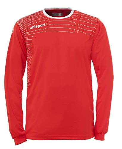 Image of uhlsport Men's Match Team Kit (Shirt & Shorts) LS Team Kit Red/White