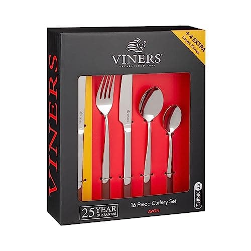 Image of Viners Avon 18/0 16 PCE Cutlery Set + 4 Steak Knives
