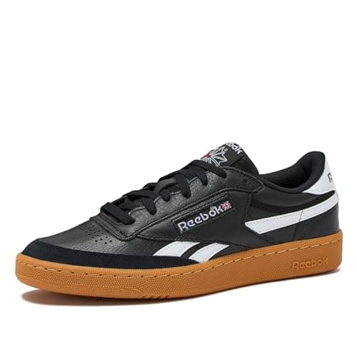 Image of Reebok Men's Club C Revenge Vintage Sneaker, Black/White/Gum, 12
