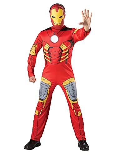 Image of Official Rubies 810274STD000 Standard Adult Mens Deluxe Iron Man Costume Marvel Avengers