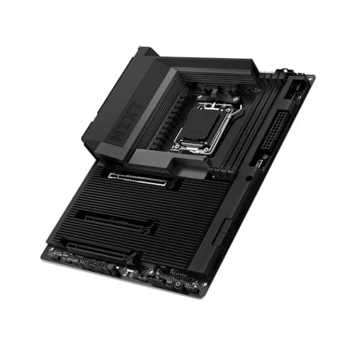 Image of NZXT N7 B850 - AMD B850 AM5 ATX Gaming Motherboard for Ryzen 9000/8000/7000-16+2+1, DDR5, 3x M.2, PCIe 5.0, Wi-Fi 6E, 2.5GbE LAN, USB 4 – M.2 NVME with Quick-Release Latch - Full Cover – Black