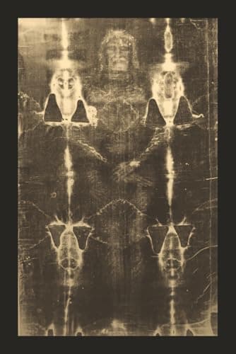 Image of Shroud Of Turin • Jesus Christ (Sepia) • Themed Journal: Diary | Notebook | Logbook | Composition Book | For Writing, Thoughts, Ideas, Goals, Notes, & ... Work, & Daily Use | 6x9 Inches | 100 Pages