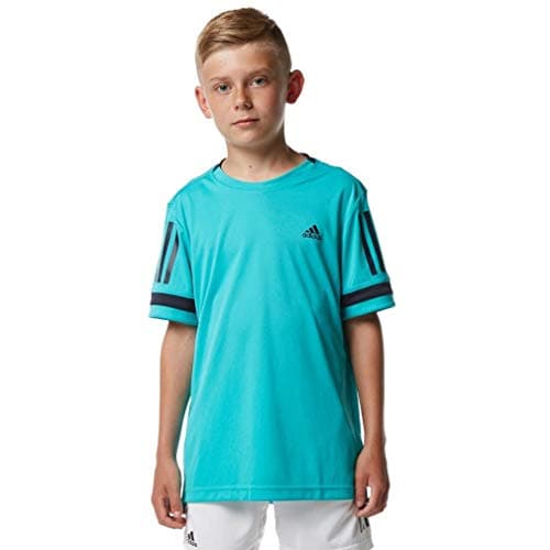 Image of adidas 3-Stripes Club Junior Tennis T-Shirt, Blue, 5-6 Years