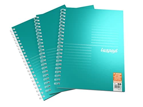 Image of Silvine Luxpad Metallic A4 FSC Wirebound Notebook - Lined (200 Pages) Pack of 3