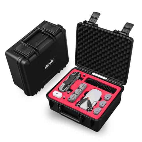 Image of HeiyRC mini 2 SE 4K Case, Waterproof Carrying Hard Case Hardshell Portable Travel Box for DJI Mavic 2 SE/Mini 4K/2 Fly More Combo for Specta Drone Accessories