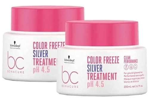 Image of Schwarzkopf BC Clean DOUBLE Color Freeze Silver Treatment 200ml