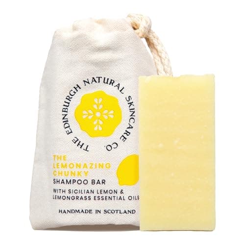 Image of Lemonazing Shampoo Bar | 100% Natural & Organic | Cleanses, Softens & Strengthens Hair | Boosts Shine & Volume | Sulphate-Free Solid Shampoo for All Hair Types