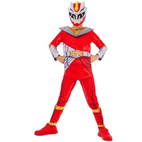 Image of Rubies 1001583XS000 Power Cosmic Fury Red Ranger Kids Fancy Dress, 5-6 Halloween