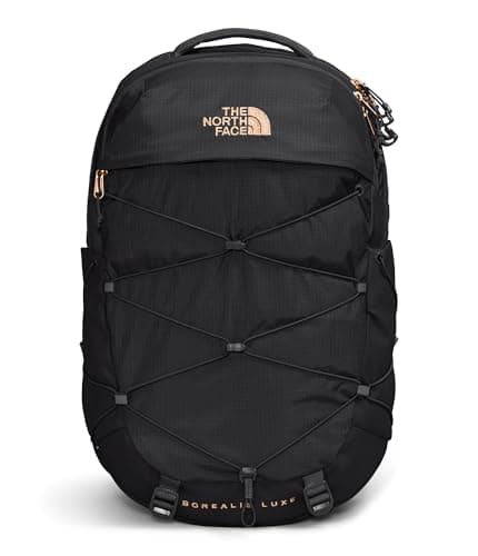 Image of The North Face Women's Borealis Luxe 27L Backpack, Tnf Black/Burnt Coral M