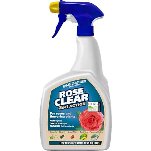 Image of ROSECLEAR 3 in 1 Ready to Use Plant Protection For Aphids, 800 ml, White