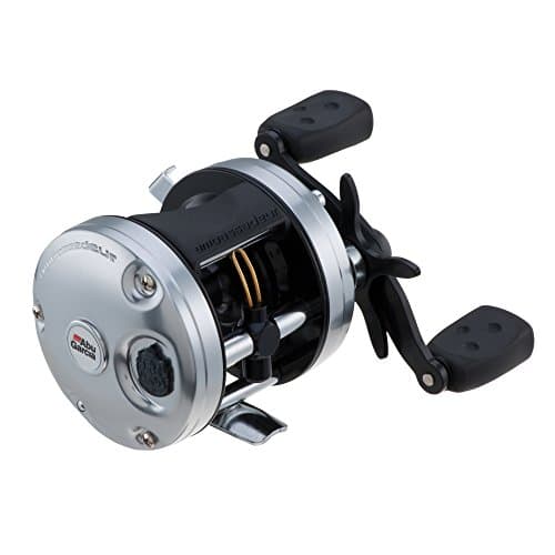Image of Abu Garcia Ambassadeur C3 Round Reel, Fishing Reel, Round Baitcast Reels, Conventional Fishing, Unisex, Silver, 6500 | Left Hand