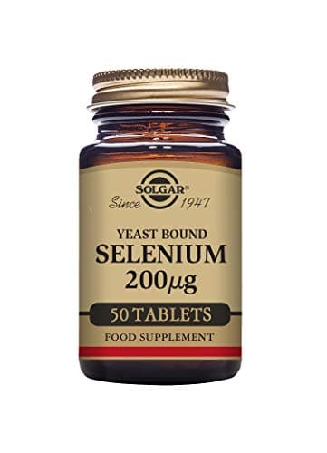 Image of Solgar Yeast Bound Selenium 200 µg Tablets - Pack of 50 - Immunity Support - Maintain Normal Thyroid Function and Healthy Hair and Nails - Vegan and Kosher