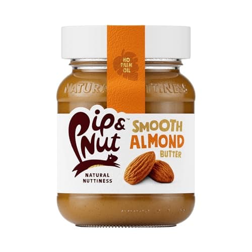 Image of Pip & Nut - Smooth Almond Butter (6 x 170g) | Natural Nut Butter, No Palm Oil, No Added Sugar, Hi-Oleic Almonds, High in Unsaturated Fats, Gluten Free, Vegan, Dairy Free