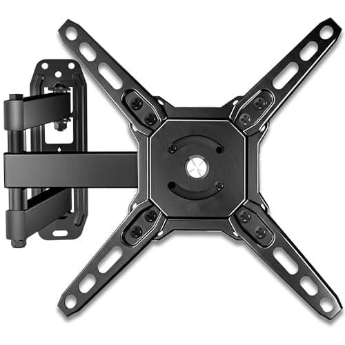 Image of Utopia Home Swivel TV Wall Bracket for13-42 inch, up to 20KG, TV Wall Mount Tilt Extendable TV Bracket for Flat & Curved Screen, Max VESA 200x200mm (Black)