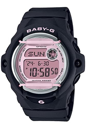 Image of Casio BG-169U-1CJF [Baby-G BG-169 Series with Front Protector] Ladies' Watch Japan Import Feb 2023 Model, black / pink, Compact