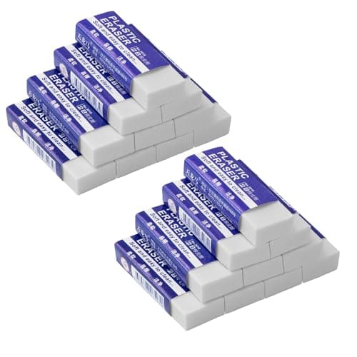 Image of 20 Pcs Erasers for Kids, Easy to Use Rubbers Erasers, Delicate Pencil Eraser, Suitable for School, Office, Kids, Adults, Paintings, Art White Board Rubber Eraser