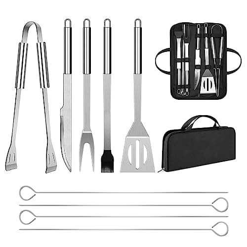Image of BBQ Utensil Set Stainless Steel Professional Barbecue Accessories Grill Tool with Bag Easy to Carry (9)